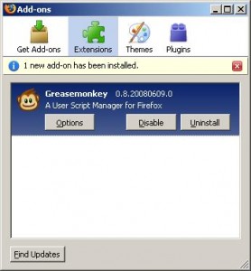 greasemonkey user scripts